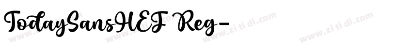 TodaySansHEF Reg字体转换